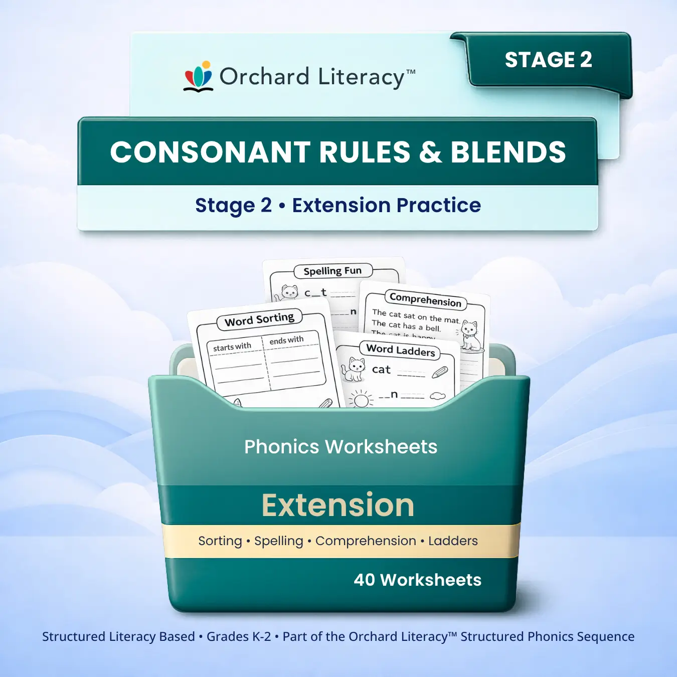 Stage 2 Extension Pack: Consonant Rules & Blends cover