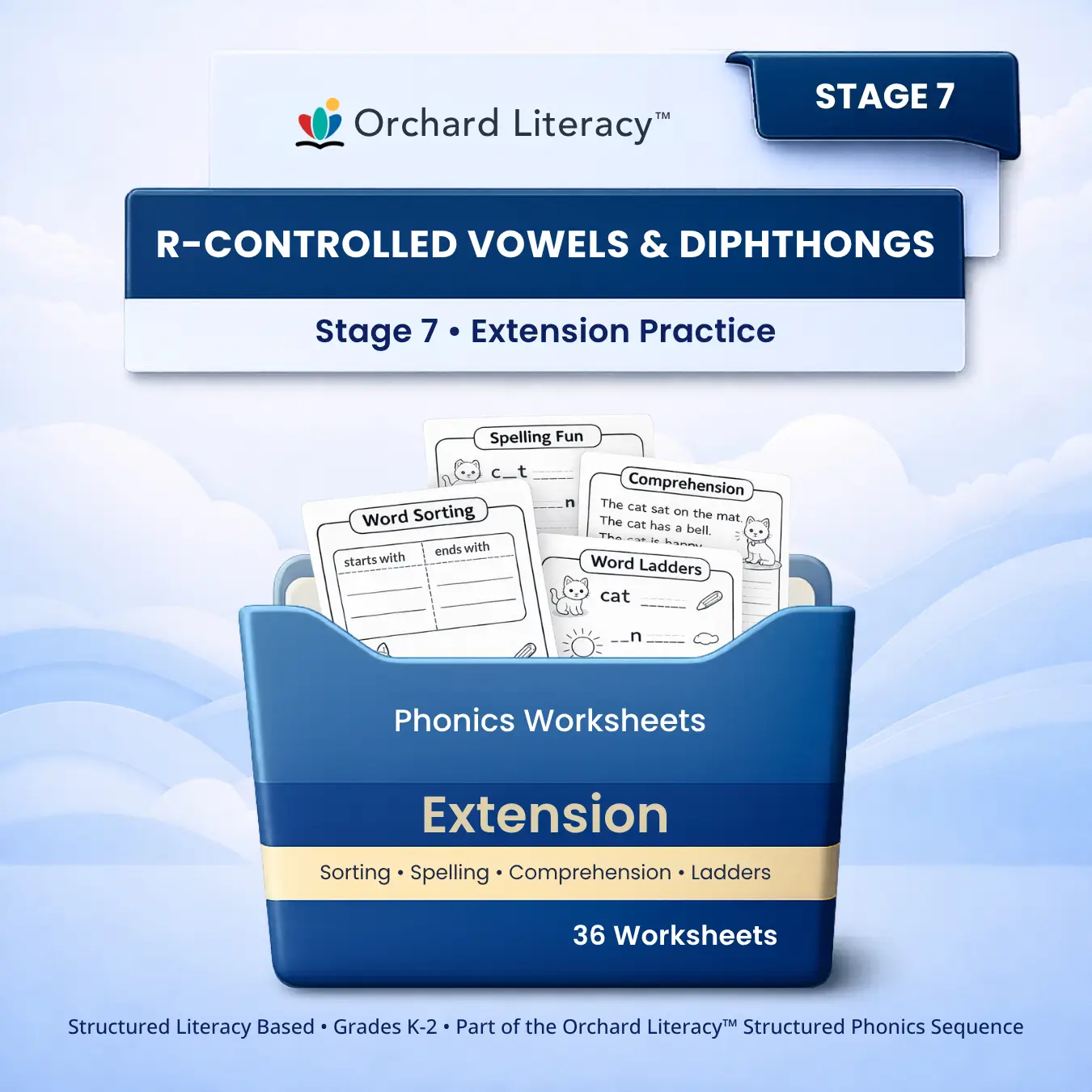 Stage 7 Extension Pack: R-Controlled Vowels & Diphthongs cover