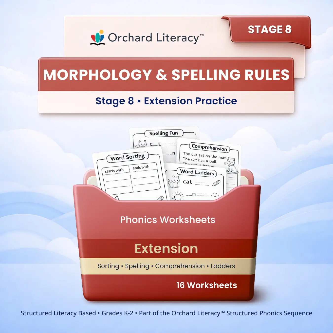 Stage 8 Extension Pack: Morphology & Spelling Rules cover